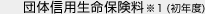 団体信用生命保険料※1 (初年度) 